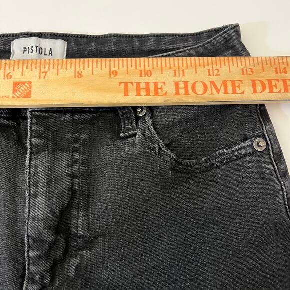 Pistola Women’s Jeans Black Skinny Mid Rise Size 28 Good Condition - Picture 10 of 11